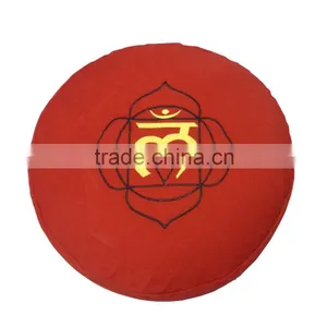 Zafu Cushion for Relaxing Embroidered Meditation Cushion thumbnail-4