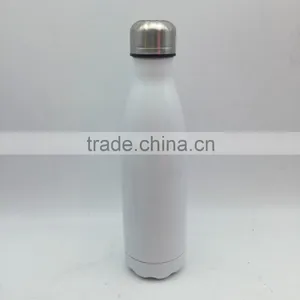 500ml White Stainless Steel Bottle/painting Insulated Bottle/ White Vacuum Water Drinking Bottle thumbnail-1