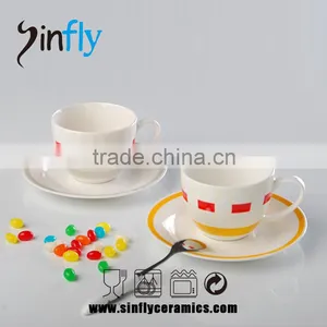 High Quality Ceramic Tea Coffee Cup and Saucer thumbnail-5
