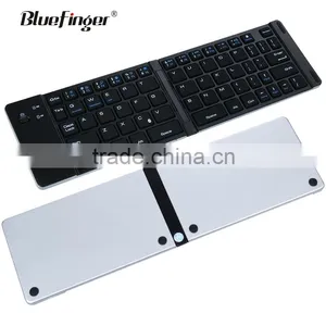 Factory Ultra Slim Mini Wireless Portable Folding Bluetooth Keyboard thumbnail-3
