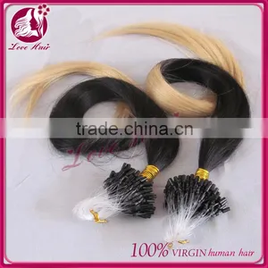 Cheap Micro Ring Loop Hair Extensions 1g Micro Bead Brazilian Hair Extension Double Bead Brazilian Micro Ring Hair Extensio thumbnail-3