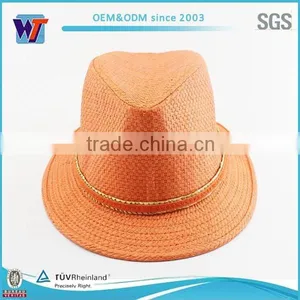 Blaze Orange Paper Cowboy Hat Pattern Wholesale thumbnail-1