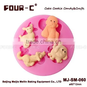 Dogs Sugar Art Silicone Mold,high Quality Fondant Art Tools thumbnail-1