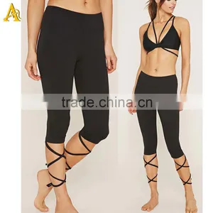 Ladie's Fitness Nylon Spandex Yoga Pants Fit for Gym and Sports thumbnail-1