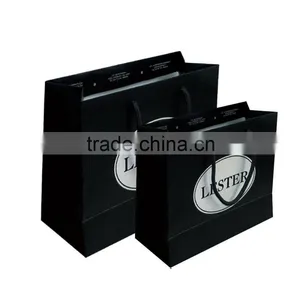 Luxury Recycled Raw Materials of Black Paper Bag thumbnail-1