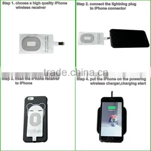 2016 New Ultra Thin Qi Wireless Charger Receiver for IPhone, Android thumbnail-3
