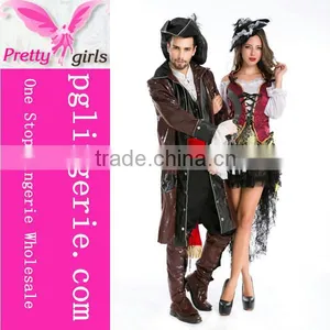 Couple Halloween Costume Black Sexy Priate Costume Ship Captain Costume thumbnail-4