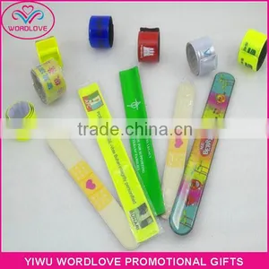 Promotional Custom Flexible PVC Slap Bracelet/snap Wristbands/clap Bands thumbnail-2