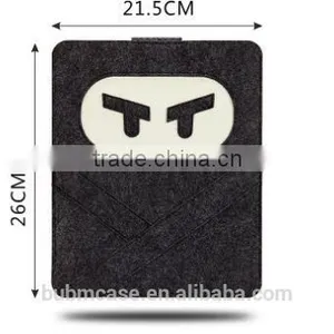 Black Color 9.7 Inch Wool Felt Tablet Case Cute Cartoon Naruto Bag Tablet Sleeve Tablet Pouch thumbnail-6