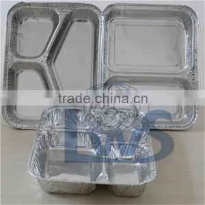 Two Compartments Alu Foil Food Container thumbnail-1