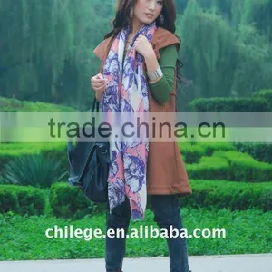 Long Wool Printed Ladies Neck Design/long Neck Scarves thumbnail-1