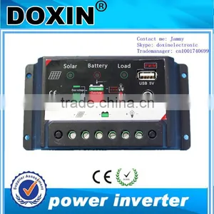 PWM DC12V/24V 10A Solar Charge Controller With USB Port thumbnail-1