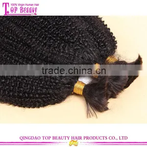 Cheap 100% Virgin Humen Hair Afro Curl Indian Hair Bulk Buy From China thumbnail-2