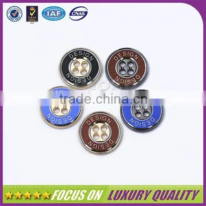 Laser Custom Logo High-end Metal With Aluminum Sheet Sewing Button thumbnail-2
