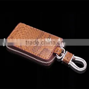Custom Size Color Genuine Python Leather Car Key Case Handy Key Holder thumbnail-2
