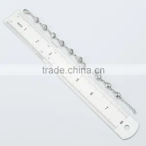 Unique Design Solitaire Cubic Zirconia Bracelet Length Adjustable Jewelry Best Gift for Her thumbnail-3