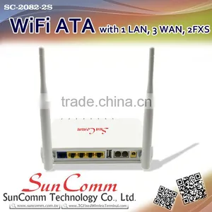 SC-2082-2S With 1 WAN, 3 LAN, 2 FXS WiFi VoIP ATA thumbnail-2