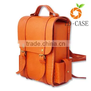 Vintage Backpack Leather / School Bag/ Rucksack/ Outdoor Travel Backpack thumbnail-1