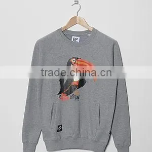 Fashion Crewneck Fleece Pullover Men Crewneck Sweatshirt thumbnail-1