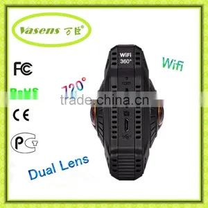 Wifi Dual Lens Fisheye Sport Camera 360 720 Degree Panoramic 1080p Panoramic Camera thumbnail-4