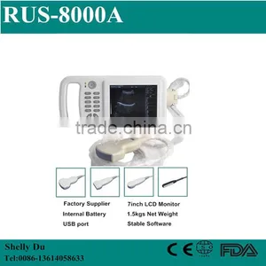RUS-8000A Handheld Veterinary B/W B Ultrasound Machine With High Resolution and USB Interface-Shelly thumbnail-1