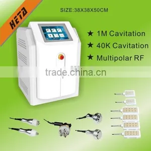 Skin Rejuvenation H-1003B Lipo Laser Vacuum RF Ultrasound Tripolar Multipolar RF Cavitation Body Slim Machine Rf Cavitation Machine thumbnail-1