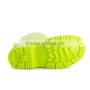 Kids Green PVC Rain Boots thumbnail-3