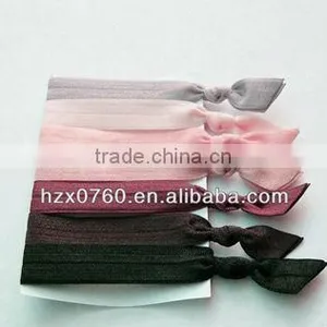 Plain Hot Elastic Hair Tie /popular Tie Dye Knotted Hair Band thumbnail-1