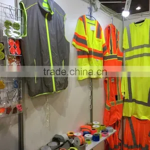 High Quality Visibility Fluorescent Polyester Workwear Reflective Safety Vest With Many Pockets thumbnail-5