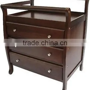 Wholesale Australia / NewZealand Style 3 Drawer Wooden Baby Changing Dresser Change Table thumbnail-3