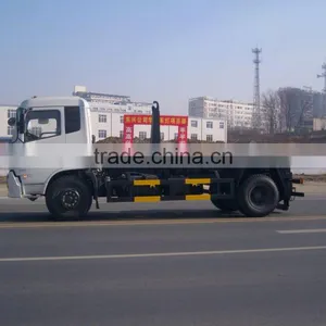 Dongfeng 4X2 Hook Lift Garbage Truck With Removable Box for Sale thumbnail-1