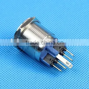 Daier Export 22mm Illuminated Pushbutton Switch, Anti Vandal Push Button Switch, Stainless Steel Pushbutton Switch Waterproof thumbnail-2