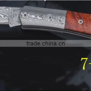 Damascus Steel Best Folding Knife thumbnail-6