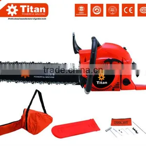 NEW Model Petrol Commercial Chainsaw 18" Bar Tree Pruner Cutter Pruning Chain Saw thumbnail-1