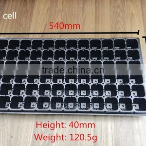 PS Black Plastic Nursery Seed 32/50/72 Cell Plug Trays thumbnail-4