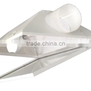 Hydroponics 250watt - 1000watt HID MH HPS Lamp Shade Big 6" Big 8" Super Large Size Air Cool Grow Light Aluminum Reflector thumbnail-1