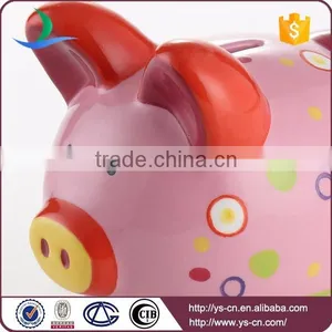 New Pig Design Ceramic Pottery Money Bank YScb0001-07 thumbnail-2