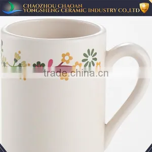 Chaoan Factory Simple Ceramic Decal Printing Flower Coffee Mugs thumbnail-2