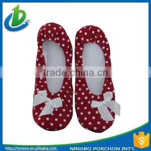Trade Assurance Jersey Dance Ballet Shoe With Dots Printed thumbnail-1