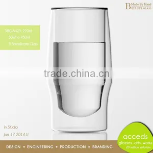 Private Label Big Milk Glass Mug With Lid And Handle thumbnail-5