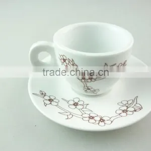 Decorated Porcelain Coffee Cup and Saucer , Cheap Cup and Saucer for Wholesale thumbnail-1