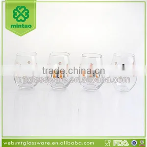 Happy Hallowee Decal Drinking Glass Water Glass Cup thumbnail-1