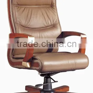 Special Design Wooden High Back Office Chair With Casters(EOE) thumbnail-1