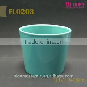 Light Blue Wholesale Ceramic Plant Pots thumbnail-2