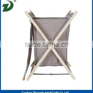2017 New Design High Quality Wholesale Walnut Wood Laundry Basket thumbnail-5