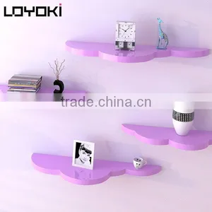 Lovely Design Cloud Shape Floating Shelves Small Adjustable Wall Mounted Shelving for Home Decor thumbnail-2