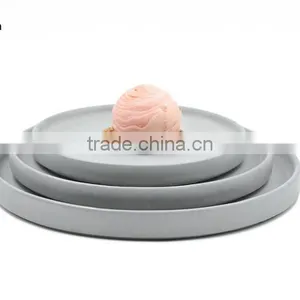 Industrial Decor Hexagonal Tray Cement Flower Tea Pot Tray thumbnail-3