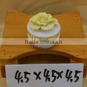 Factory Direct Ceramic Jewel Box & Ceramic Trinket Box With Flower Design thumbnail-1