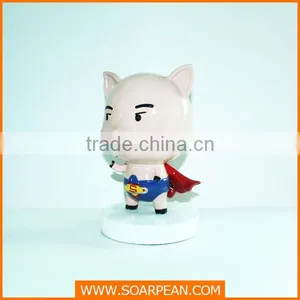Indoor Customized Cartoon Vivid Fiberglass Pig Statue thumbnail-4