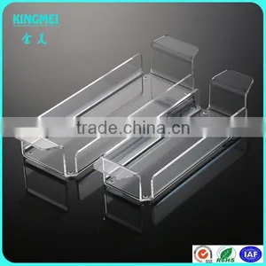 Wholesale Custom Lucite Plastic Rectangle Pop Acrylic Serving Tray Acrylic Condiments Tray thumbnail-3